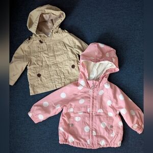 Bundle: 12m Baby Girl Hooded Jackets